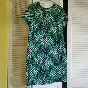 Palm leaf print Old Navy Dress.